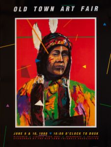 Old Town Art Fair Poster of Native American